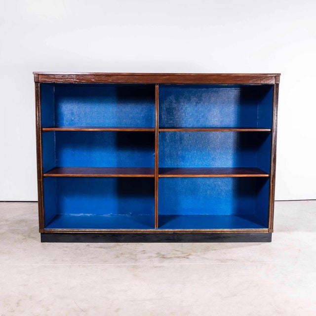Large English Oak Library Shelving Unit, 1940s For Sale - Image 11 of 11