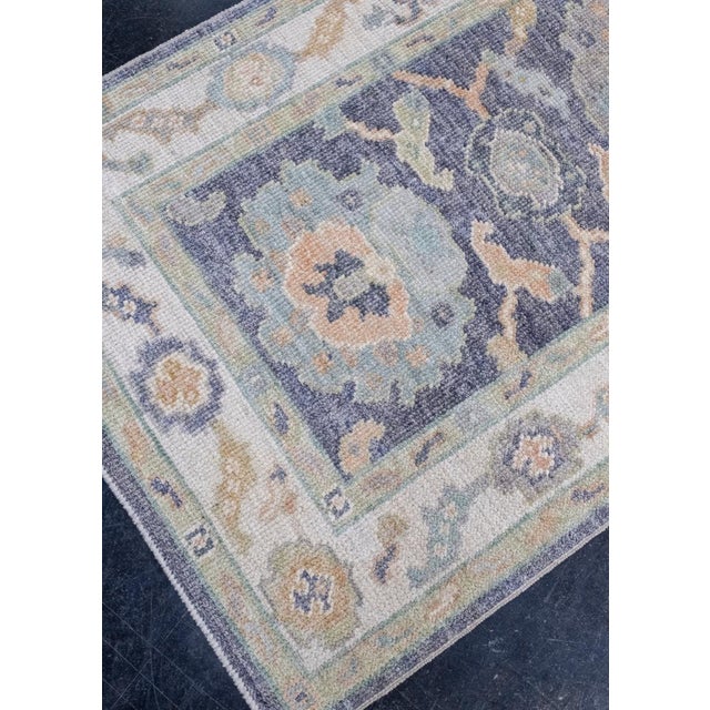 Turkish Turkish Oushak Rug 2'9" x 5'9" For Sale - Image 3 of 8