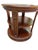 1990s Ethan Allen Newport Banded Round Drum Lamp End Table Pedestal Side For Sale - Image 10 of 15