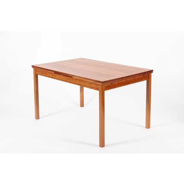 Mid Century Danish Modern Teak Extension Dining Table For Sale - Image 11 of 12