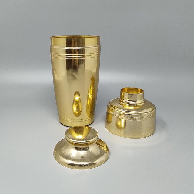 Mid-Century Modern Vintage Cocktail Shaker in Metal, 1970s For Sale - Image 3 of 6