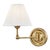 Hudson Valley Lighting Mark D. Sikes Classic No.1 Swing 1-Light Wall Sconce, Aged Brass For Sale