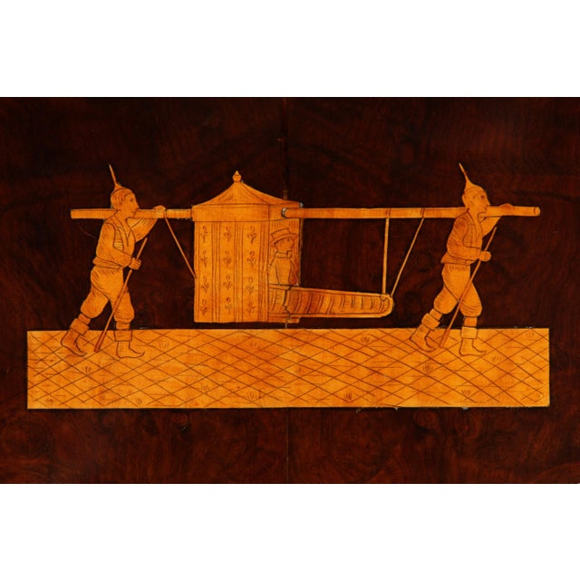 Wood Mid 19th Century Side Table with Tunbridge Marquetry, 1850 For Sale - Image 7 of 18