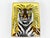 Hand-painted Hermès porcelain vide-poche featuring the iconic Tigre Royal design by Christiane Vauzelles. Designed as an...