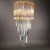 Very elegant "Trilobo" spiral pendant lamp by Venini, Italian design from the 1960s. Brass structure, solid...