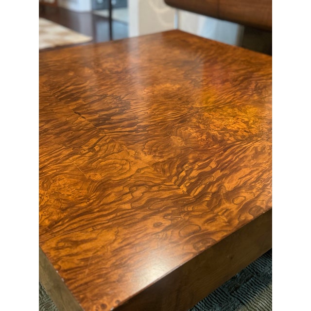 A Burl Wood Coffee Table in the Style of Milo Baughman, Circa 1970s. For Sale - Image 12 of 12