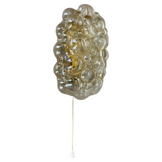 Amber Glass Wall Light by Helena Tynell for Glashütte Limburg, 1960s For Sale