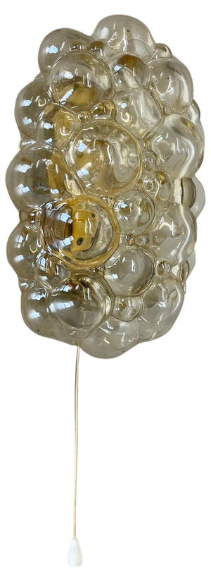 Amber Glass Wall Light by Helena Tynell for Glashütte Limburg, 1960s
