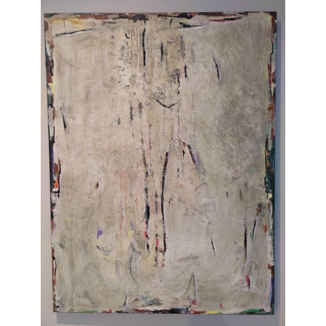 Space unfolds through layers— applied, erased, nearly disappearing. The sur face becomes a field of memory, where traces...