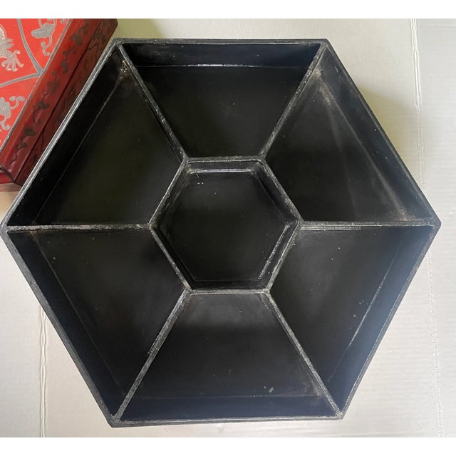 Vintage Red Lacquer Dragon Box For Sale - Image 9 of 10