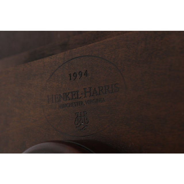 Henkel Harris Model 2207 Mahogany Dining Room Table For Sale - Image 14 of 15