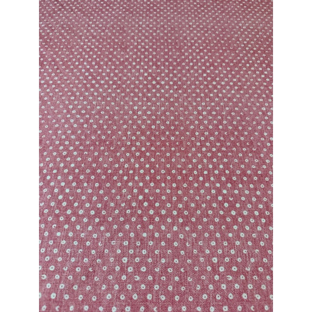 Titley and Marr Madras Spot 1 Yard Cotton Blend Fabric Pink For Sale - Image 4 of 6
