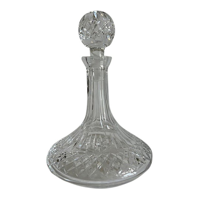 Mid 20th Century Waterford Lismore Ships Decanter For Sale