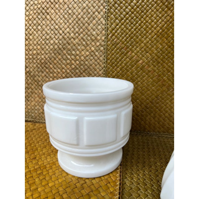 1940s Milk Glass Collection- Set of 3 For Sale - Image 4 of 6