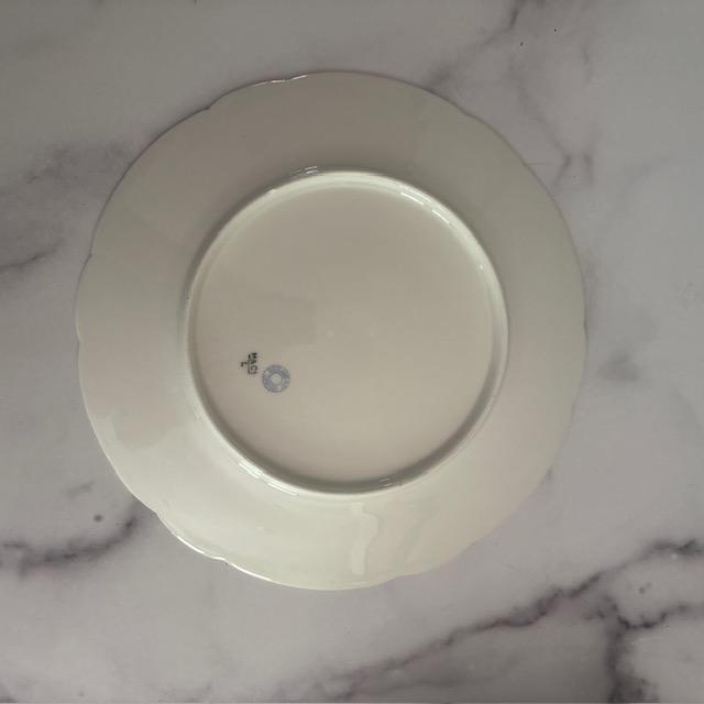 Late 19th Century Antique Late 19th C. Haviland Limoges Meadow Visitors Dinner Plates, Set of 5, France For Sale - Image 5 of 5
