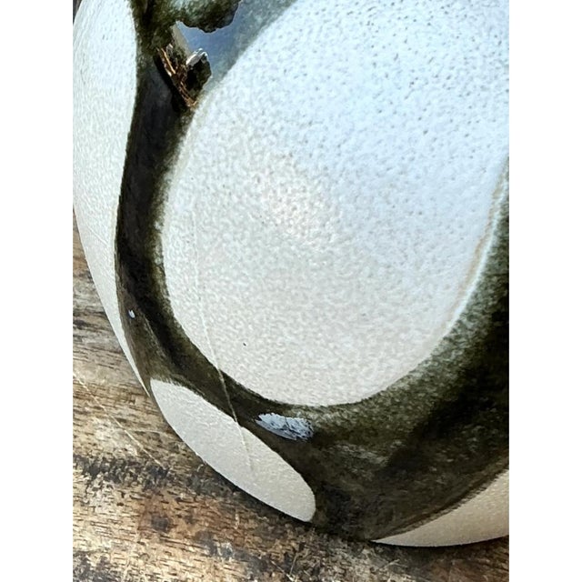 Vintage Abstract Design Ceramic Vase For Sale - Image 9 of 12