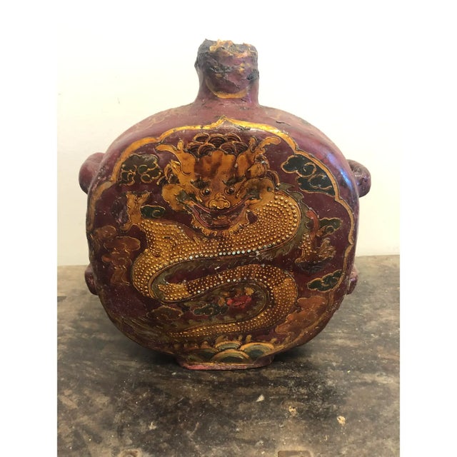 Sake Canteen Dragon Accent For Sale - Image 4 of 9