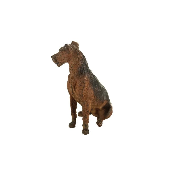 Metal Austrian Bronze English Terrier Figurine For Sale - Image 7 of 9