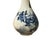 Ceramic Vintage Tiny Small Blue White Pear Shape Blue White Graphic Vase For Sale - Image 7 of 10