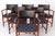Mid-Century Modern Teak Leather Back Armchairs by Kai Lyngfeldt Larsen for Vejen Denmark, 1960s, Set of 6 For Sale - Image 11 of 11