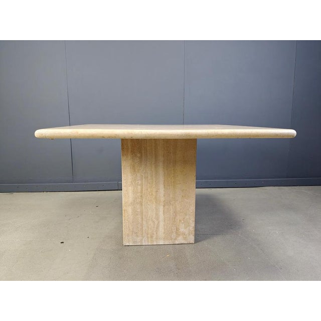 Vintage Travertine Dining Table, 1970s For Sale - Image 6 of 13