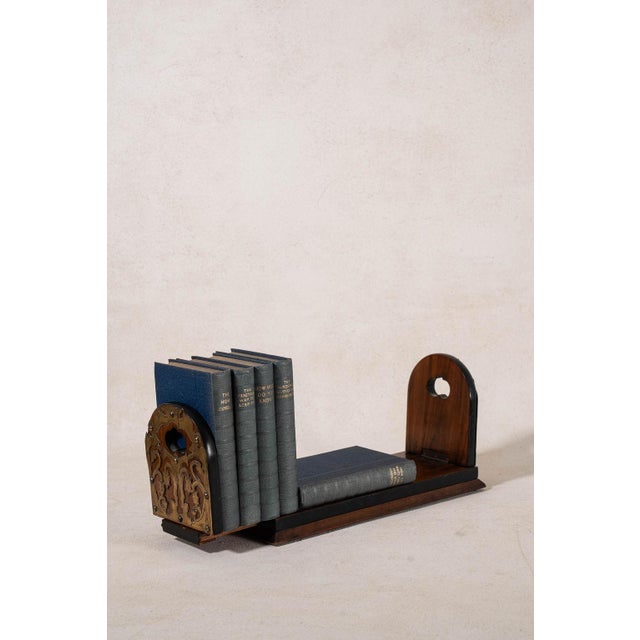 Victorian Victorian Rosewood Book Slide With Brass Details (C. 1880) For Sale - Image 3 of 7