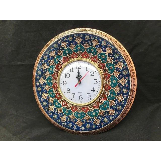 Handmade Copper Clock For Sale - Image 6 of 9