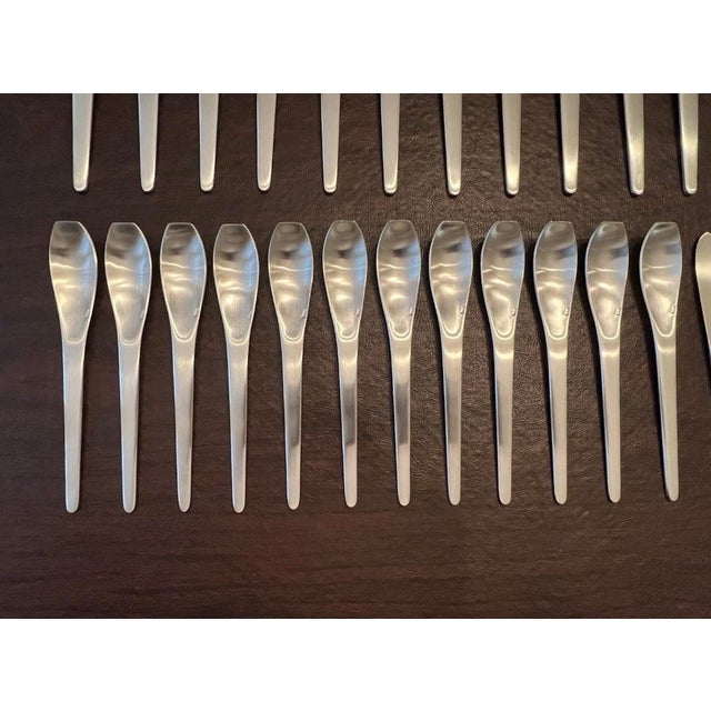 Cutipol Vario Brushed Stainless Steel 18/10 Flatware Set, Service for 12 Rare - 64 Pieces For Sale - Image 4 of 10