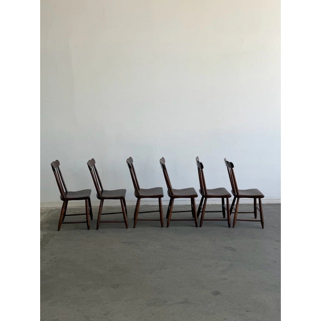 1940s Windsor Dining Chairs - Set of Six For Sale - Image 12 of 18