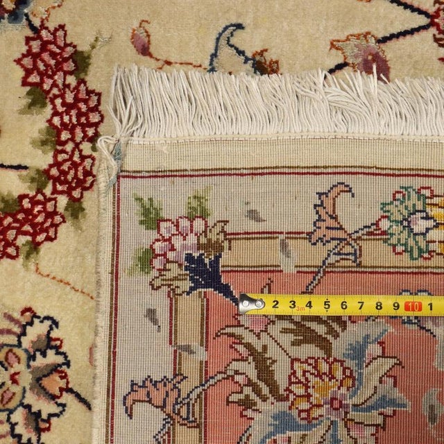 Textile Middle Eastern Tabriz 60 Ray Rug For Sale - Image 7 of 8