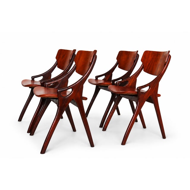 Danish Dining Chairs by Arne Hovmand Olsen for Mogenskold, 1950, Set of 4 For Sale - Image 13 of 13