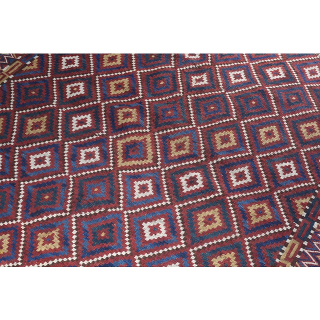 1930s Colorful Turcoman Flatweave Floor Kilim-10' X 4' 9'' For Sale - Image 13 of 14