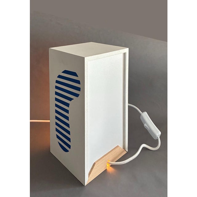 Table Light in Plastic and Wood by Schiepan For Sale - Image 9 of 13