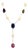 South Sea Pearl Ruby Sapphire Necklace 14k Gold Certified For Sale