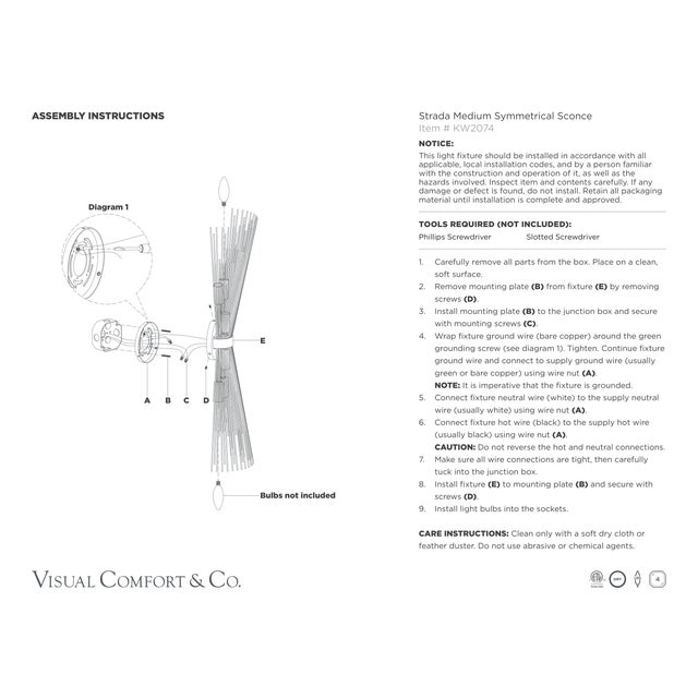 Kelly Wearstler for Visual Comfort Signature Strada Medium Symmetrical Sconce in Polished Nickel For Sale In Houston - Image 6 of 6