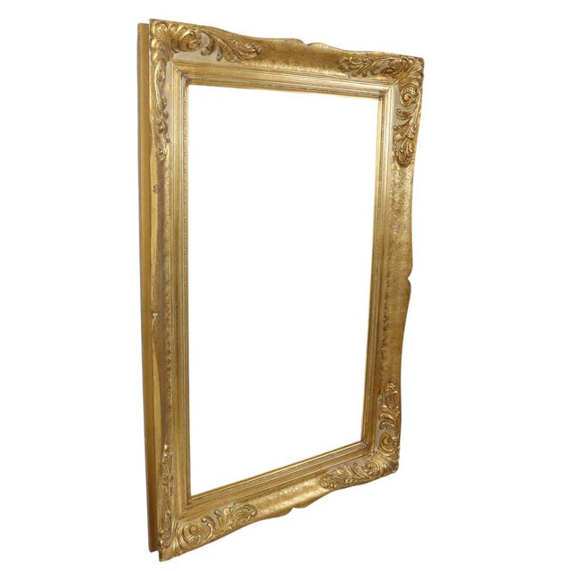 Large Vintage Baroque Gilded Frame For Sale - Image 5 of 18