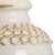 Hand sculpted, aged cream glazed italian ceramic with a bronze mounting. Designed by vietri. 30h x 6w x 6d Shade...