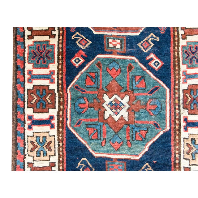 Early 20th Century Persian Kuba Runner For Sale In Chicago - Image 6 of 16