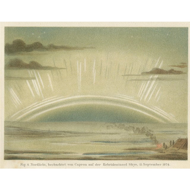 Black Aurora Borealis in Four Scientific Views by Meyers, 1900 For Sale - Image 8 of 9