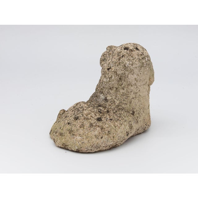 Vintage Reconstituted Stone Puppy or Dog Spaniel Garden Ornament, 20th Century For Sale - Image 4 of 8
