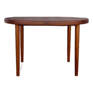 1960s Danish Modern Teak Extendable Dining Table For Sale