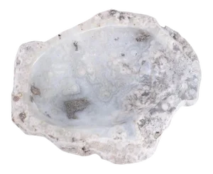 Contemporary Natural Crystal Agate Semiprecious Stone Halos Sink