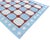 Sky Blue Handwoven Cotton Area Rug, Sky Blue and Terracotta Red Tile Swedish Dhurrie - 6'x9' For Sale - Image 8 of 13