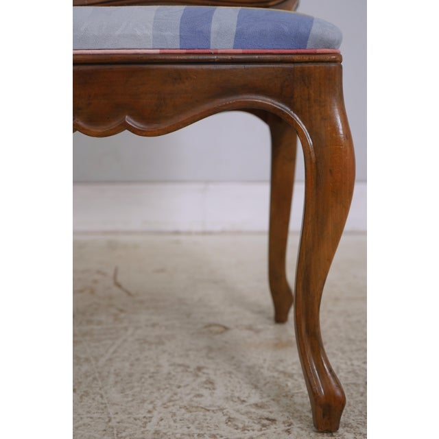 Set of 4 Baker Walnut French Provincial Chairs For Sale - Image 12 of 18