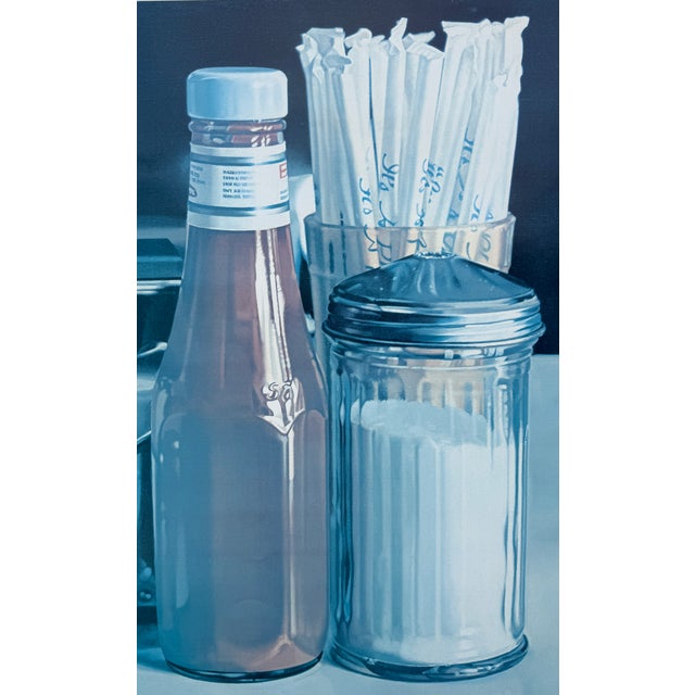 Paper "Still Life With Straws" Offset Lithograph by Ralph Goings '78 For Sale - Image 7 of 7
