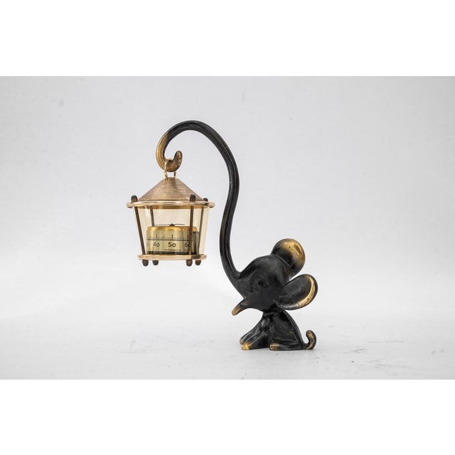 Elephant Figurine with Thermometer by Walter Bosse for Herta Baller, Austria, 1950s For Sale - Image 9 of 9