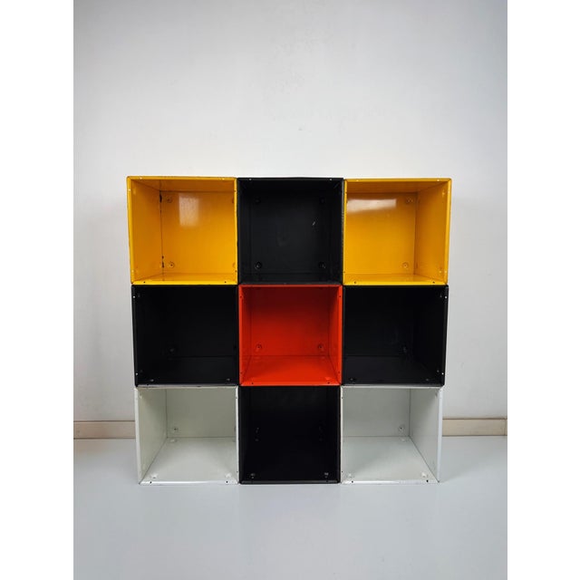 Box Modular Shelving System by Elio Martinelli, 1974, Set of 9 For Sale - Image 11 of 11