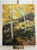 Vintage Traditional Impressionist Original Still LIfe Landscape "Aspens" Oil Painting on Canvas, Yellow, Mint Green, Black For Sale - Image 9 of 11