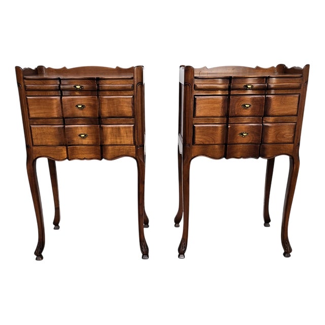 French Nightstands, 1940s, Set of 2 For Sale