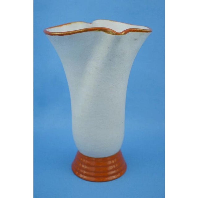 1920s 20th Century Art Deco Ceramic Vase with Futuristic Elements by Manlio Trucco for La Fenice, Albisola, Italy, 1920s For Sale - Image 5 of 18